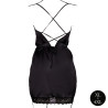 Amour by Le Desir Robe Fendue Grande Taille Krystal Noir